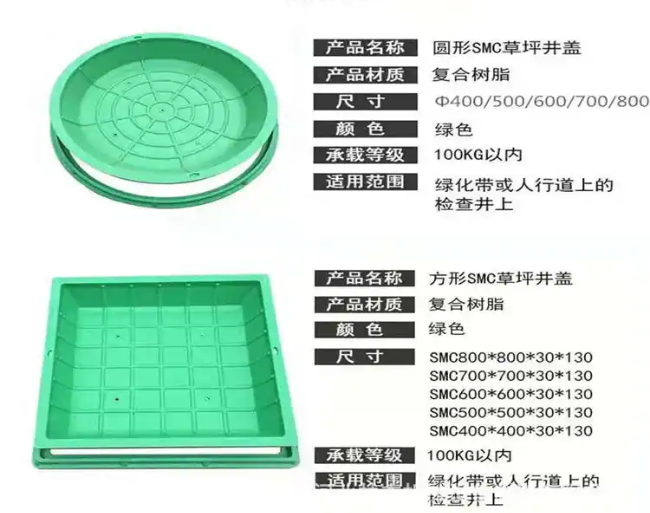 屏南树脂复合种植井盖展示